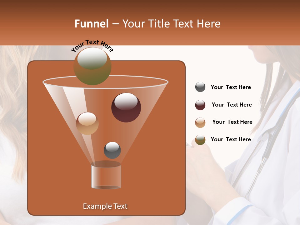 A Woman With A Stethoscope Is Talking To Another Woman PowerPoint Template