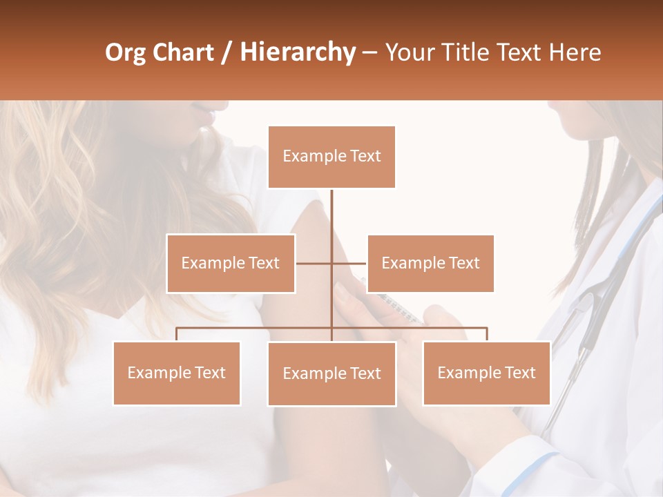 A Woman With A Stethoscope Is Talking To Another Woman PowerPoint Template