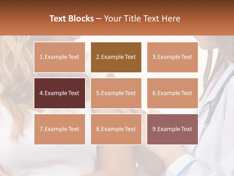 A Woman With A Stethoscope Is Talking To Another Woman PowerPoint Template