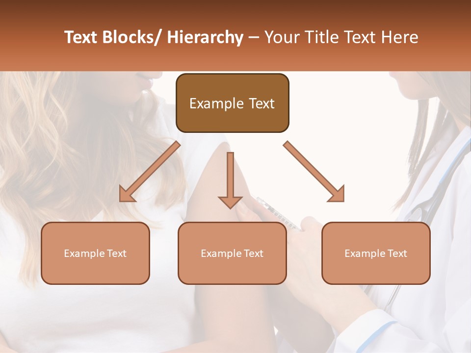 A Woman With A Stethoscope Is Talking To Another Woman PowerPoint Template