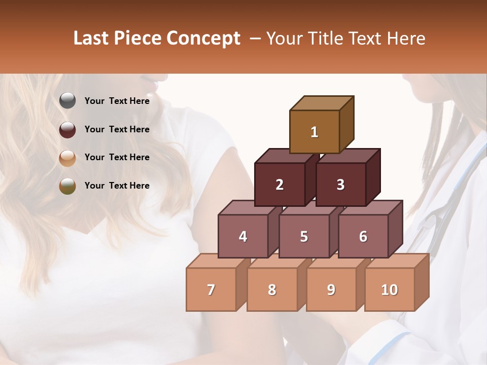 A Woman With A Stethoscope Is Talking To Another Woman PowerPoint Template
