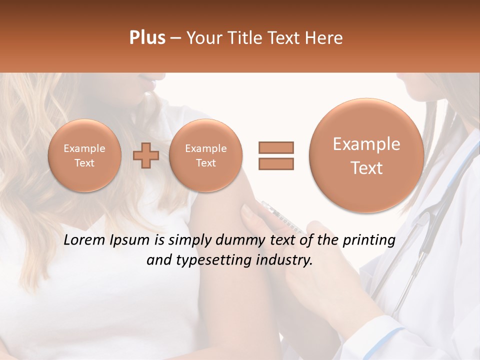 A Woman With A Stethoscope Is Talking To Another Woman PowerPoint Template