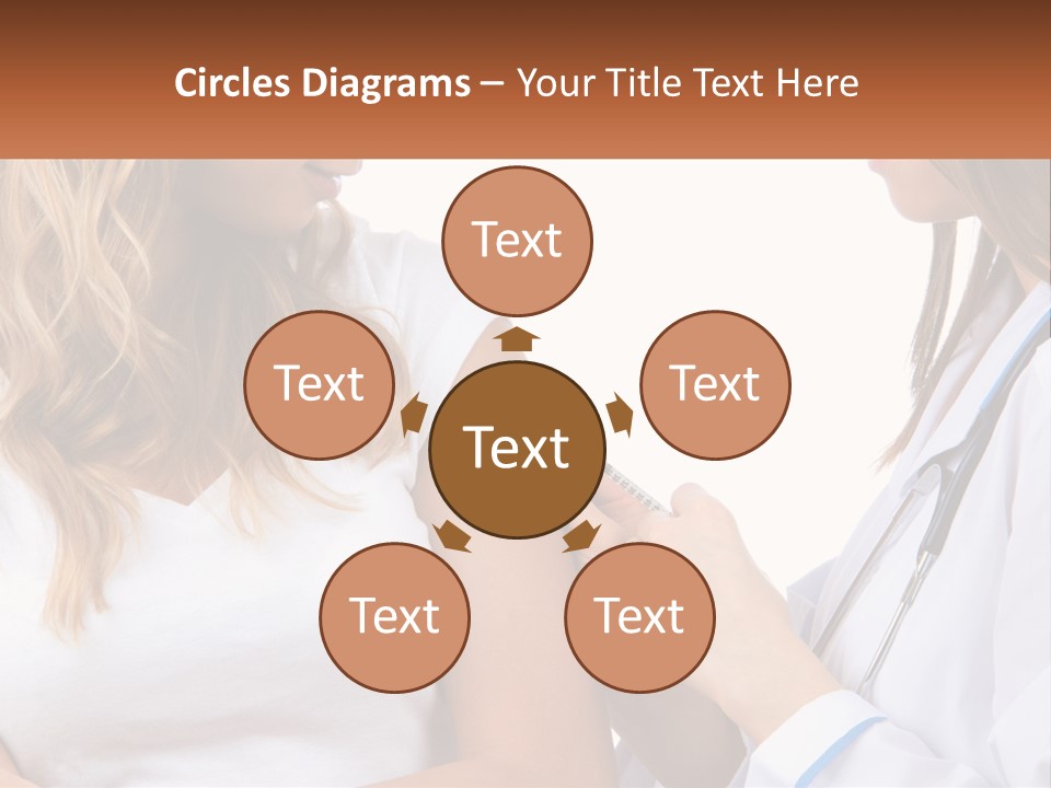 A Woman With A Stethoscope Is Talking To Another Woman PowerPoint Template