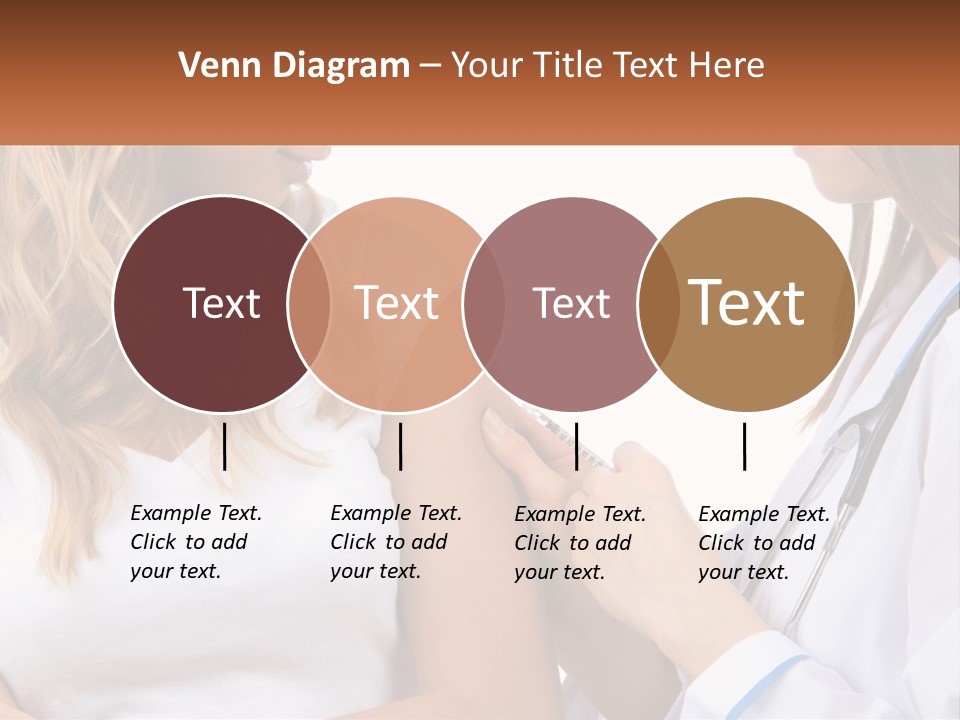 A Woman With A Stethoscope Is Talking To Another Woman PowerPoint Template
