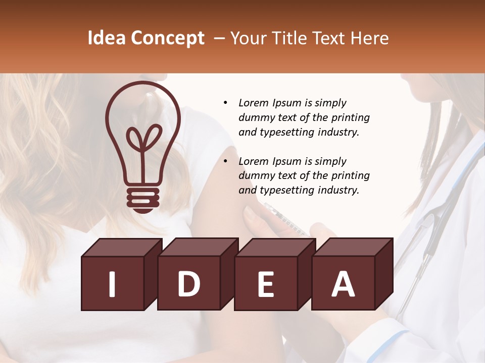 A Woman With A Stethoscope Is Talking To Another Woman PowerPoint Template