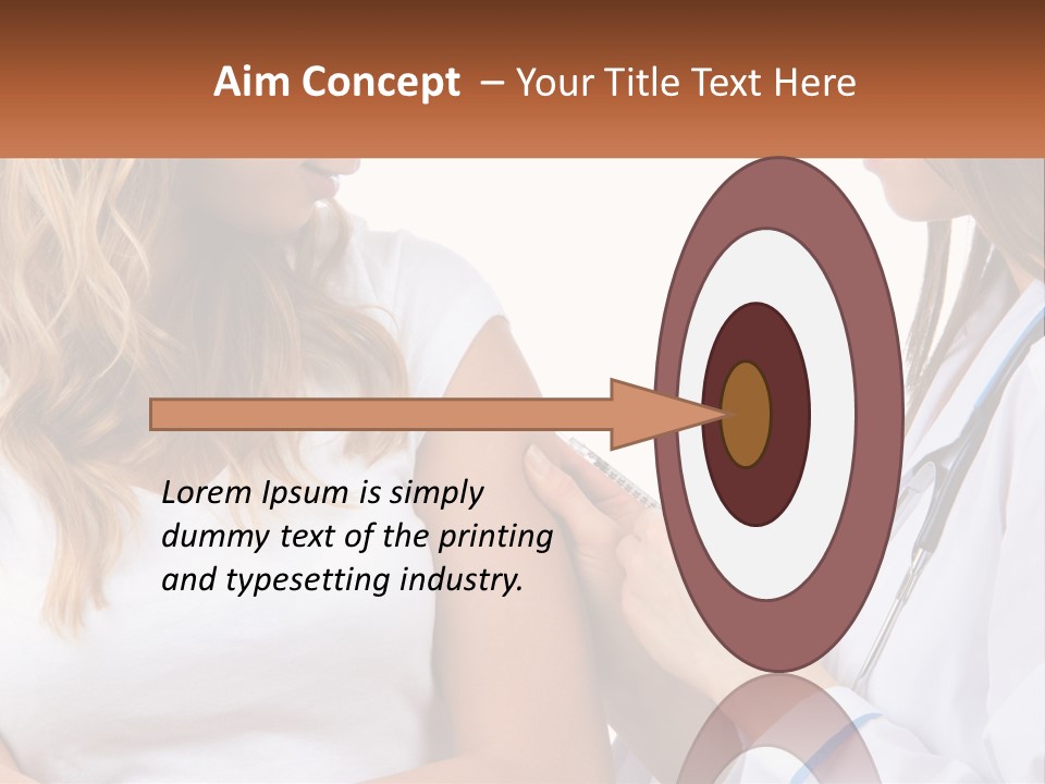 A Woman With A Stethoscope Is Talking To Another Woman PowerPoint Template