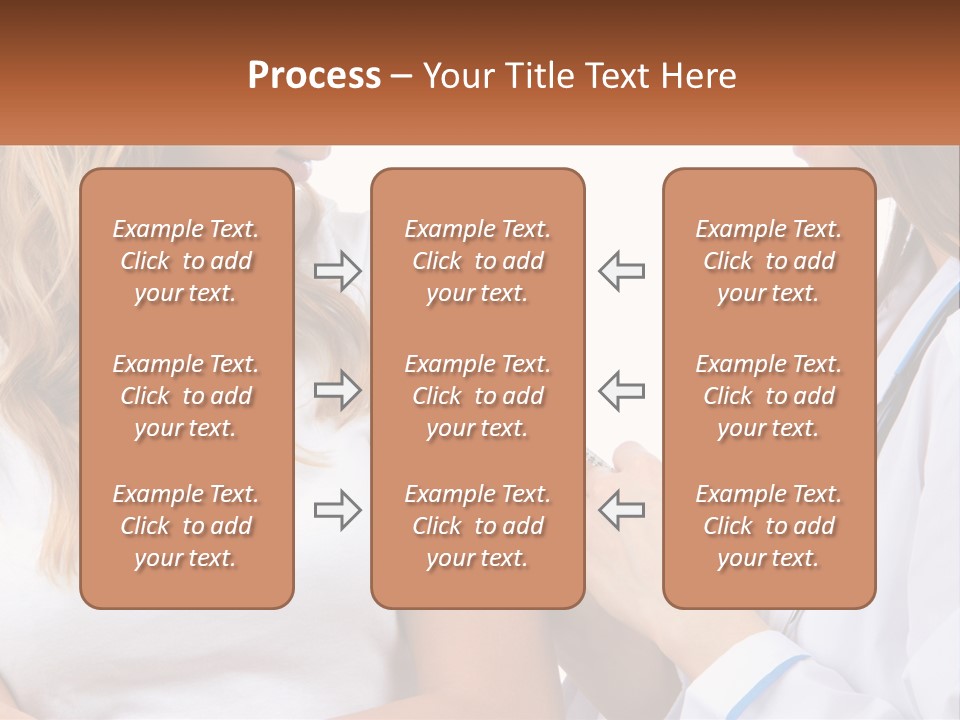 A Woman With A Stethoscope Is Talking To Another Woman PowerPoint Template