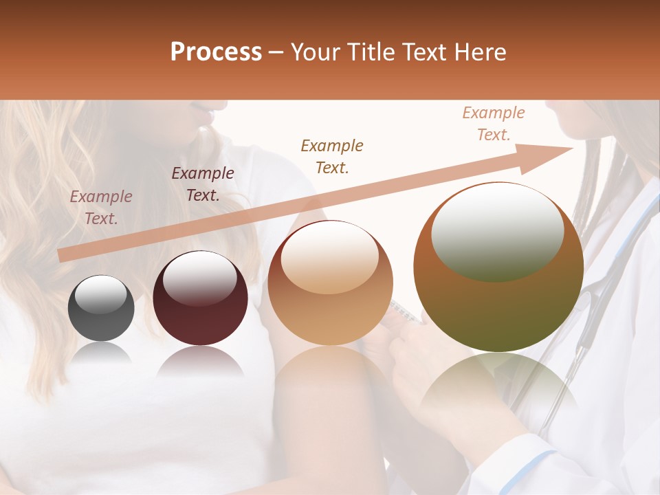A Woman With A Stethoscope Is Talking To Another Woman PowerPoint Template