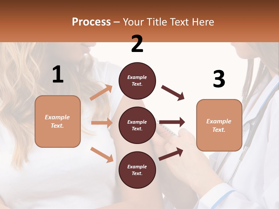 A Woman With A Stethoscope Is Talking To Another Woman PowerPoint Template