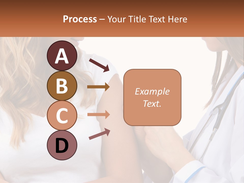 A Woman With A Stethoscope Is Talking To Another Woman PowerPoint Template