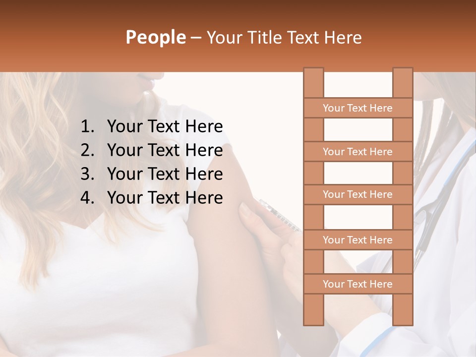 A Woman With A Stethoscope Is Talking To Another Woman PowerPoint Template