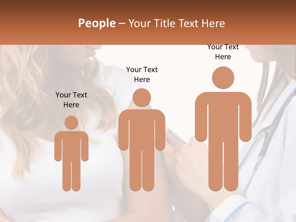 A Woman With A Stethoscope Is Talking To Another Woman PowerPoint Template