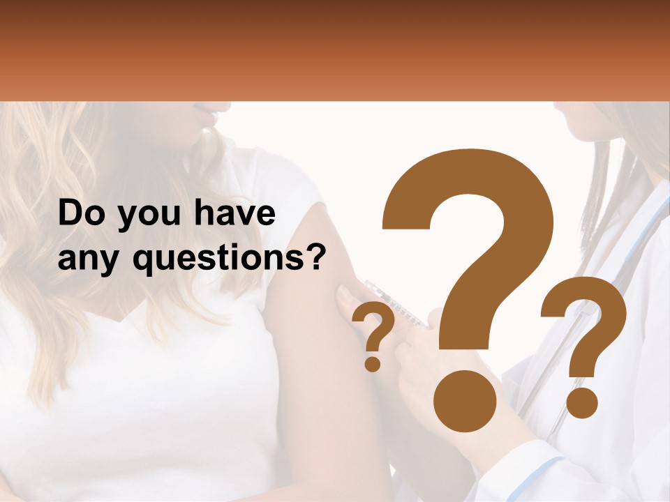 A Woman With A Stethoscope Is Talking To Another Woman PowerPoint Template