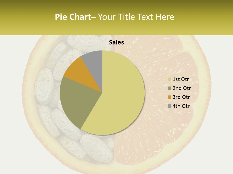 A Picture Of An Orange And Almonds On A White Background PowerPoint Template