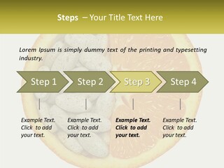 A Picture Of An Orange And Almonds On A White Background PowerPoint Template