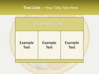 A Picture Of An Orange And Almonds On A White Background PowerPoint Template