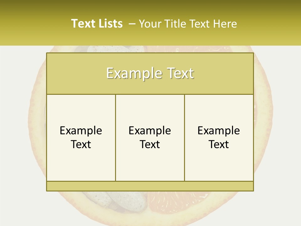 A Picture Of An Orange And Almonds On A White Background PowerPoint Template