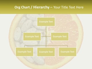 A Picture Of An Orange And Almonds On A White Background PowerPoint Template