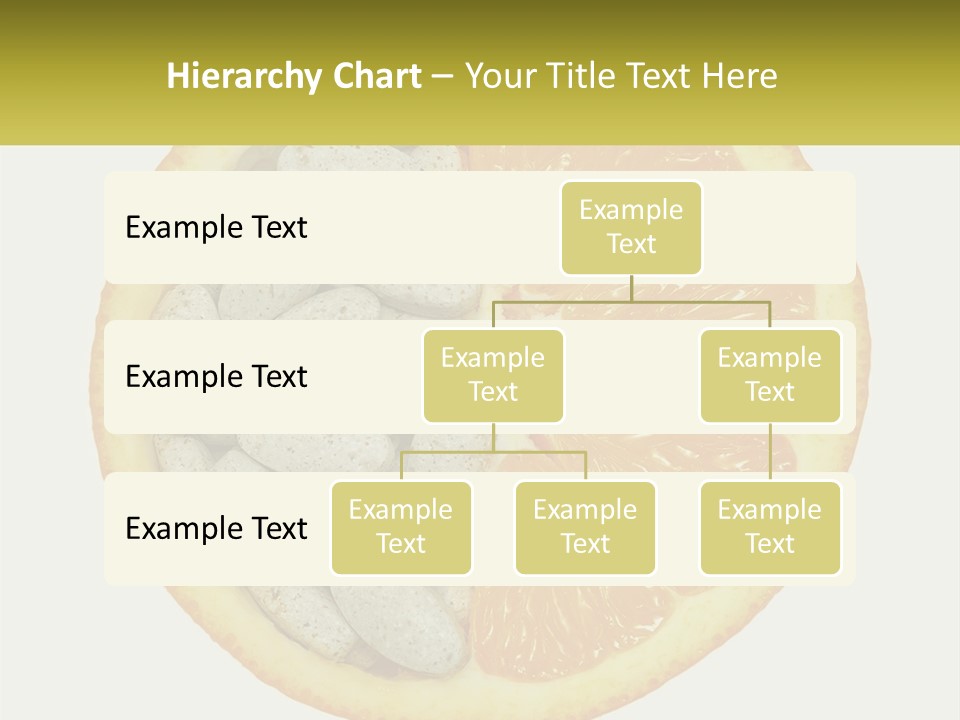 A Picture Of An Orange And Almonds On A White Background PowerPoint Template