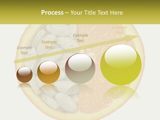 A Picture Of An Orange And Almonds On A White Background PowerPoint Template