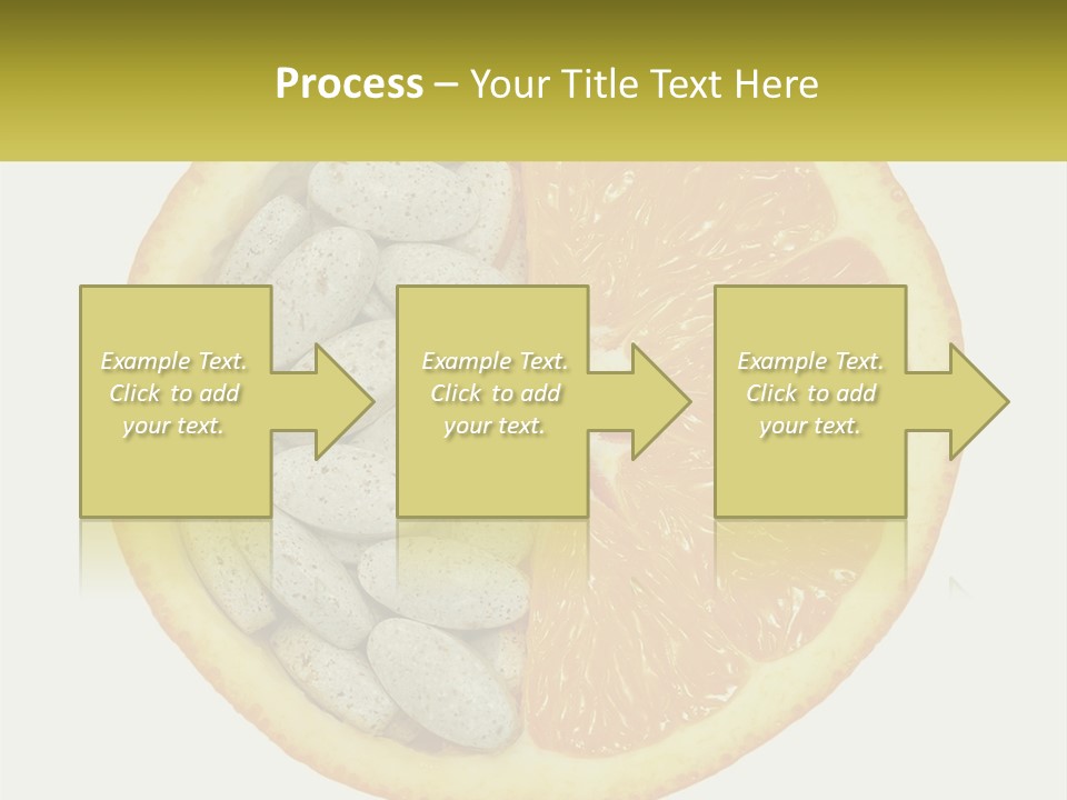 A Picture Of An Orange And Almonds On A White Background PowerPoint Template