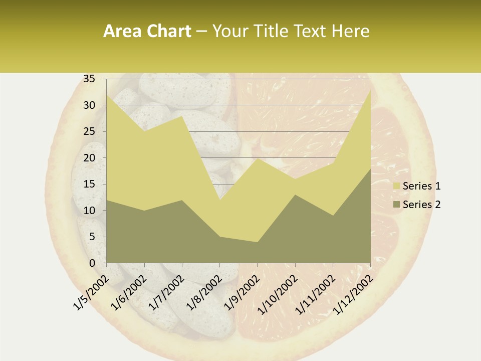 A Picture Of An Orange And Almonds On A White Background PowerPoint Template