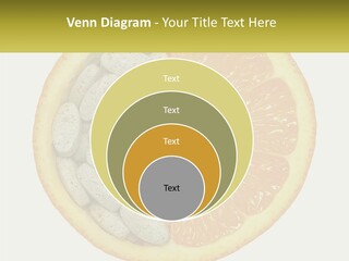 A Picture Of An Orange And Almonds On A White Background PowerPoint Template