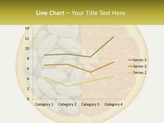 A Picture Of An Orange And Almonds On A White Background PowerPoint Template