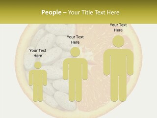 A Picture Of An Orange And Almonds On A White Background PowerPoint Template