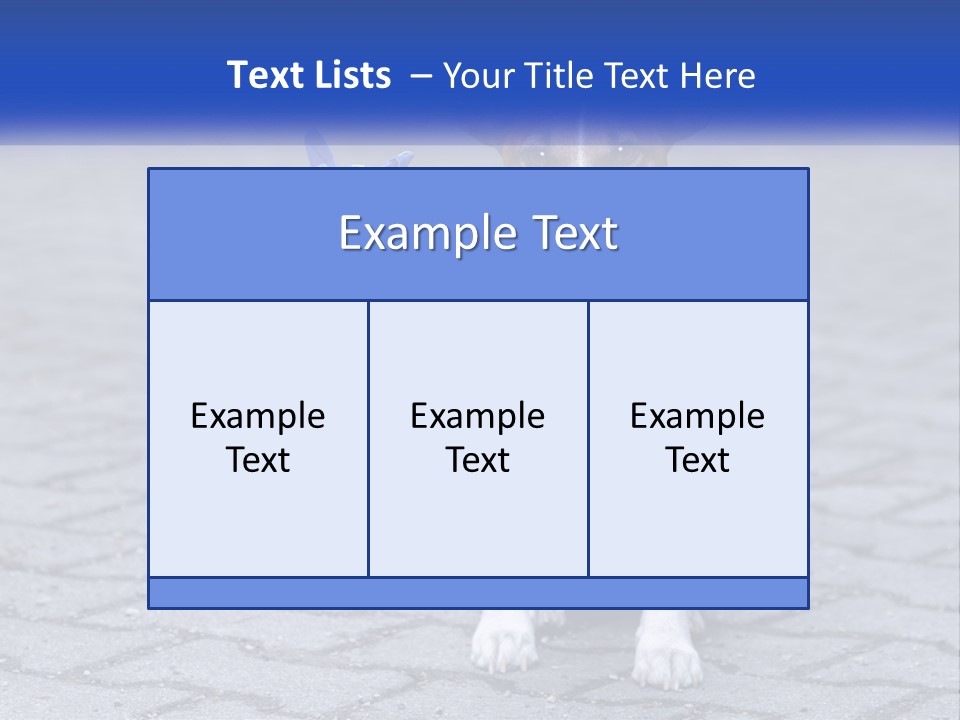 A Brown And White Dog Holding A Stick In Its Mouth PowerPoint Template