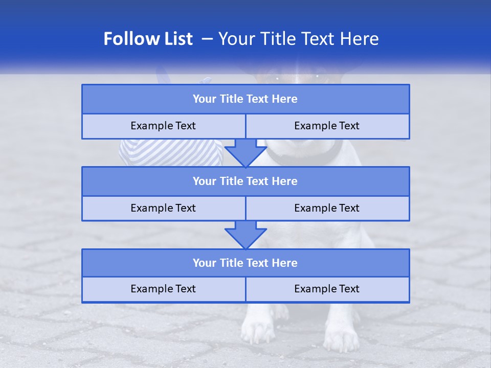 A Brown And White Dog Holding A Stick In Its Mouth PowerPoint Template