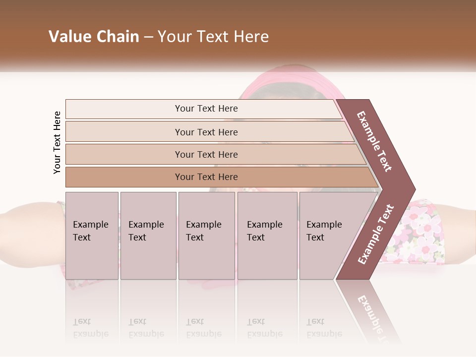 A Woman With Pink Gloves Is Smiling For The Camera PowerPoint Template