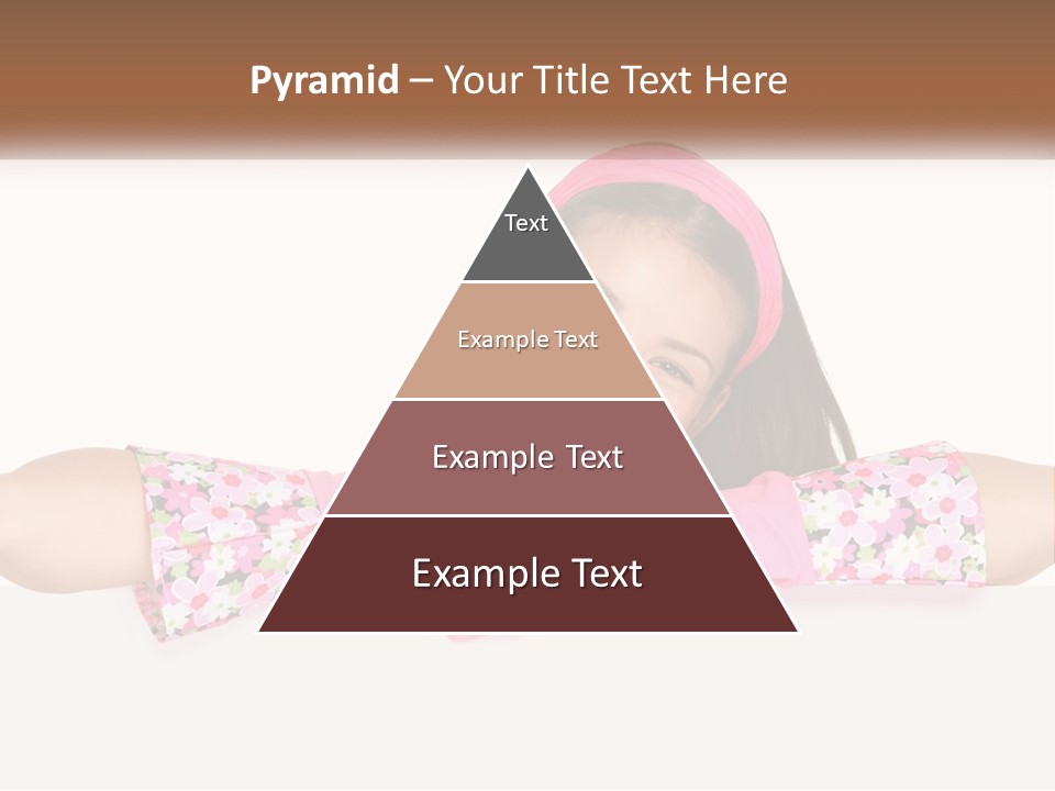 A Woman With Pink Gloves Is Smiling For The Camera PowerPoint Template