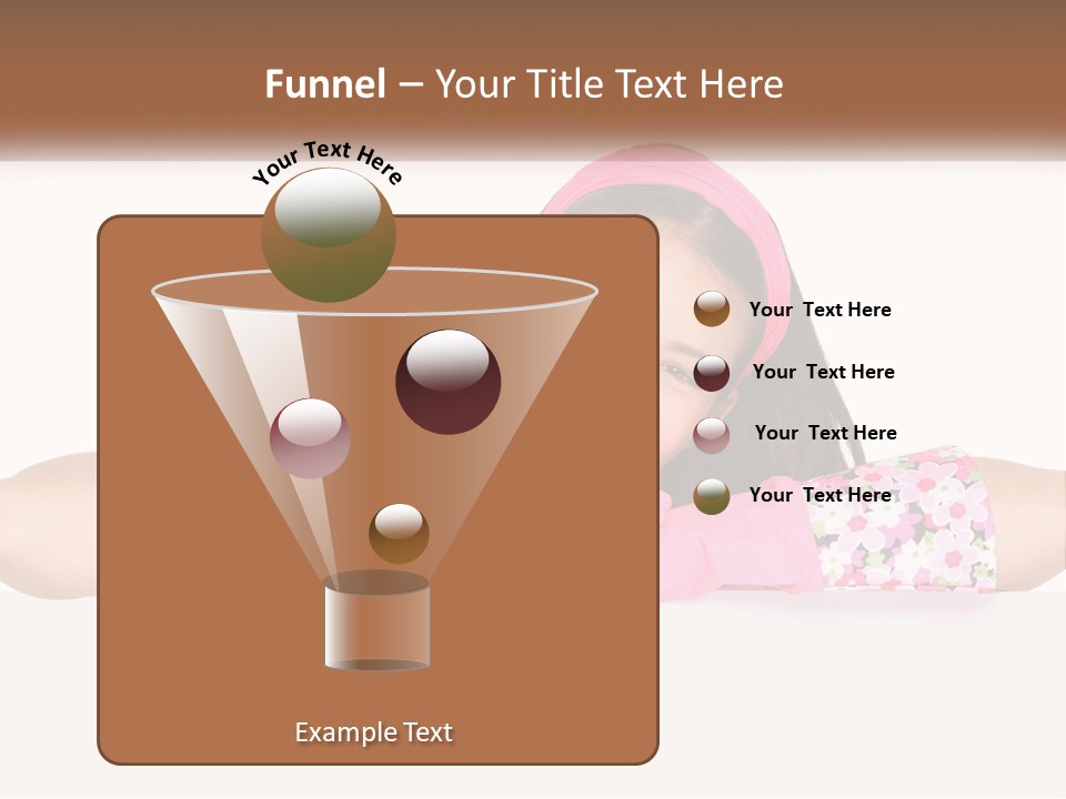 A Woman With Pink Gloves Is Smiling For The Camera PowerPoint Template