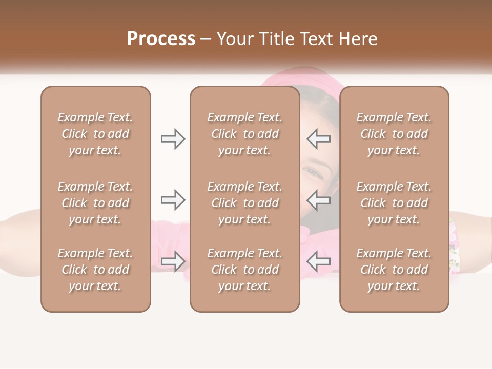 A Woman With Pink Gloves Is Smiling For The Camera PowerPoint Template