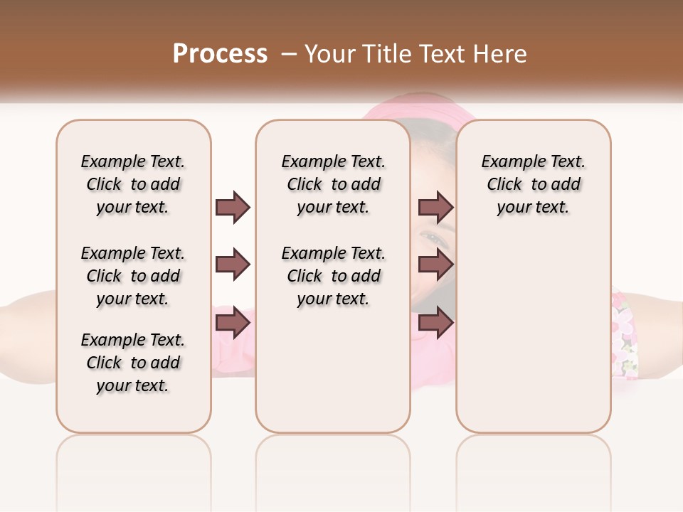 A Woman With Pink Gloves Is Smiling For The Camera PowerPoint Template