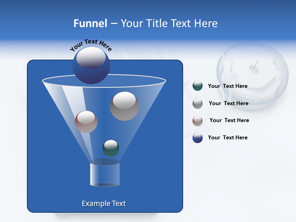 A Blue Camera Sitting On Top Of A White Table PowerPoint Template
