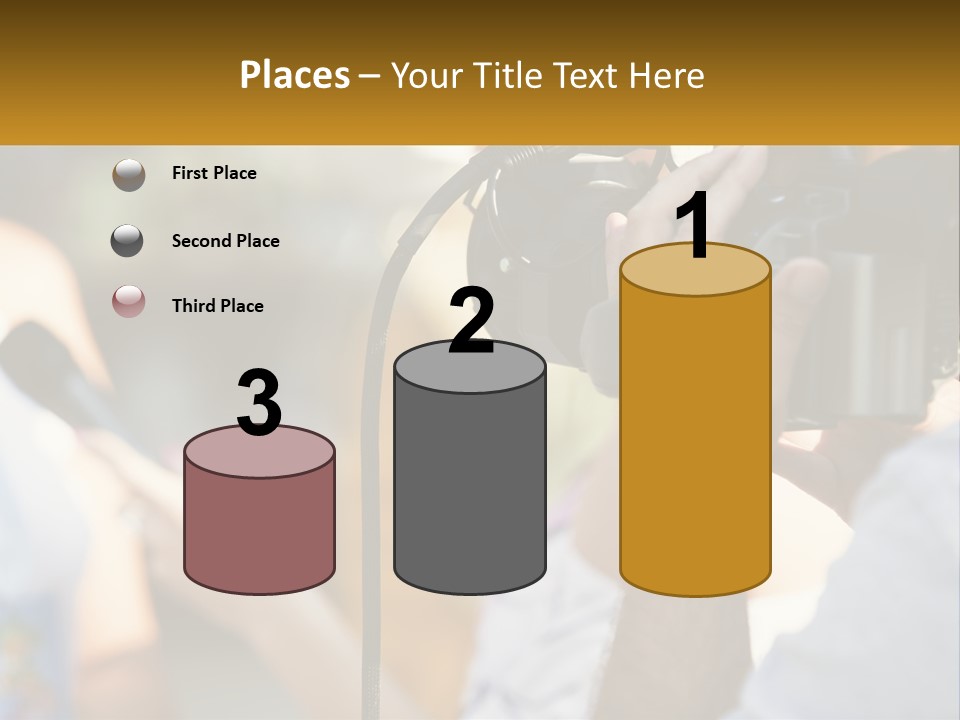 A Person Holding A Camera Up To Take A Picture PowerPoint Template