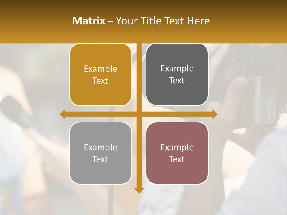 A Person Holding A Camera Up To Take A Picture PowerPoint Template