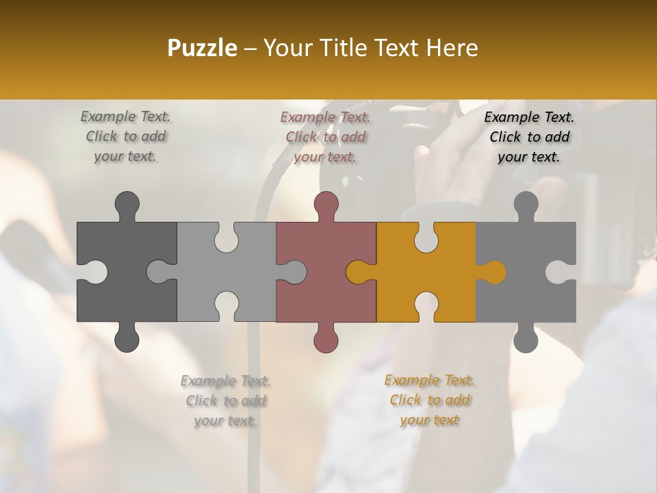 A Person Holding A Camera Up To Take A Picture PowerPoint Template