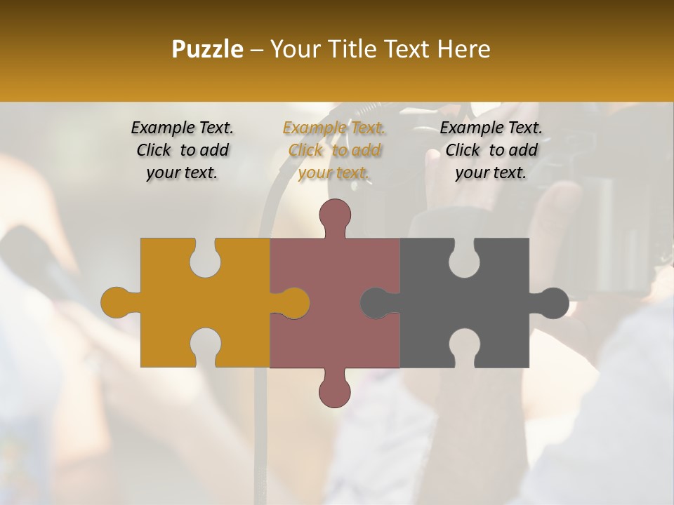 A Person Holding A Camera Up To Take A Picture PowerPoint Template