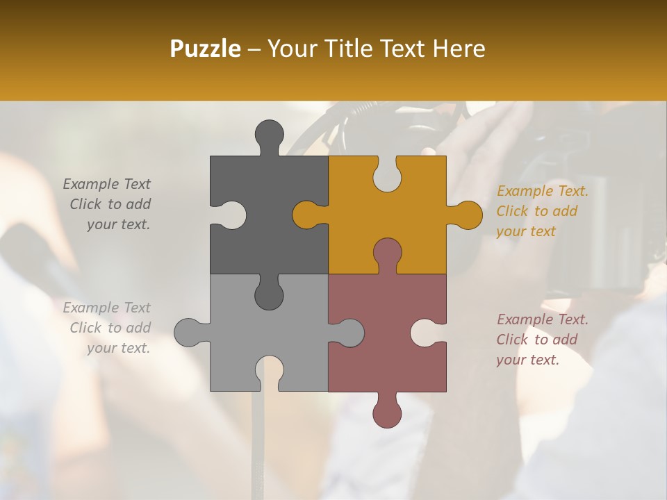 A Person Holding A Camera Up To Take A Picture PowerPoint Template