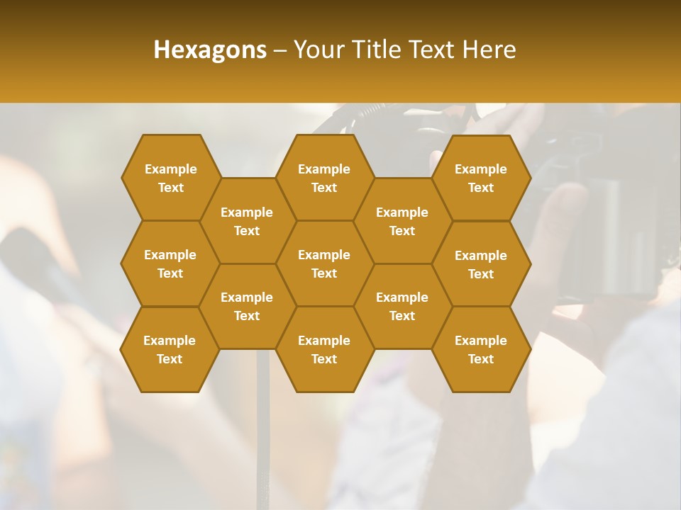 A Person Holding A Camera Up To Take A Picture PowerPoint Template