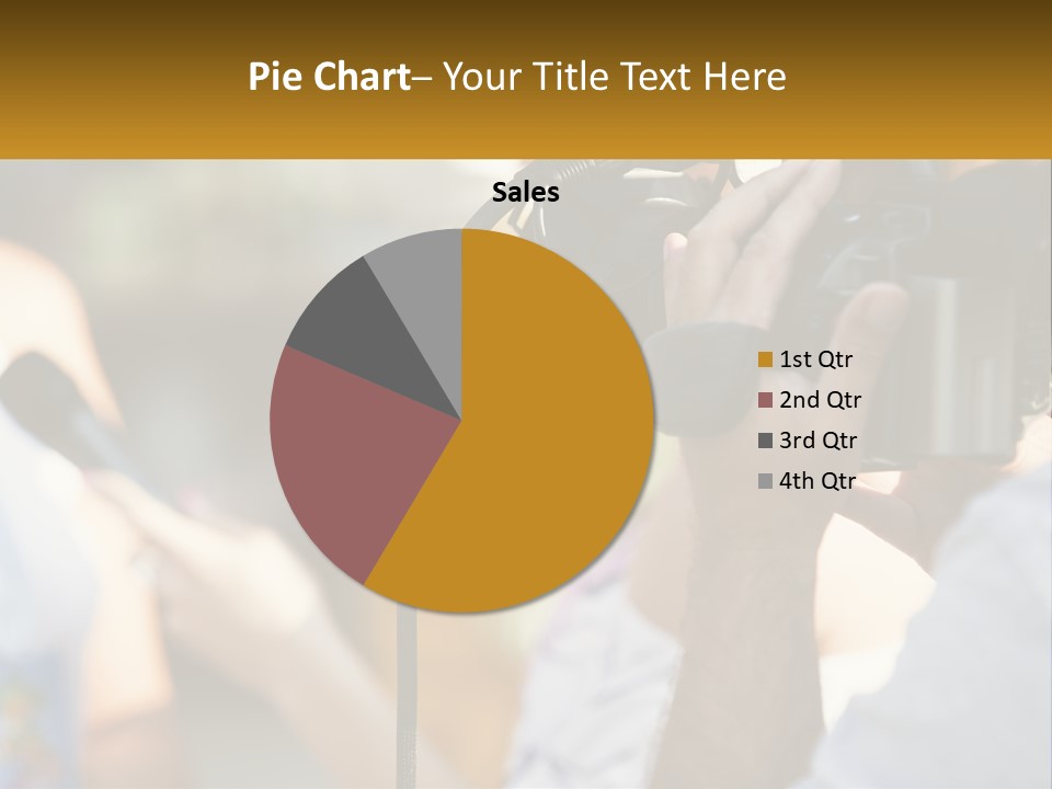 A Person Holding A Camera Up To Take A Picture PowerPoint Template
