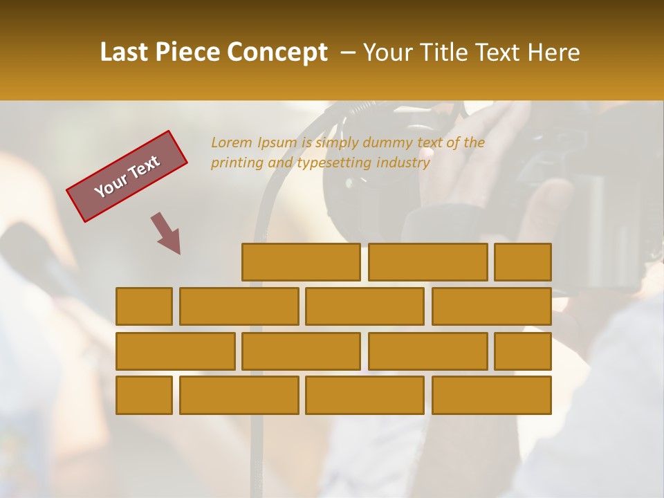 A Person Holding A Camera Up To Take A Picture PowerPoint Template