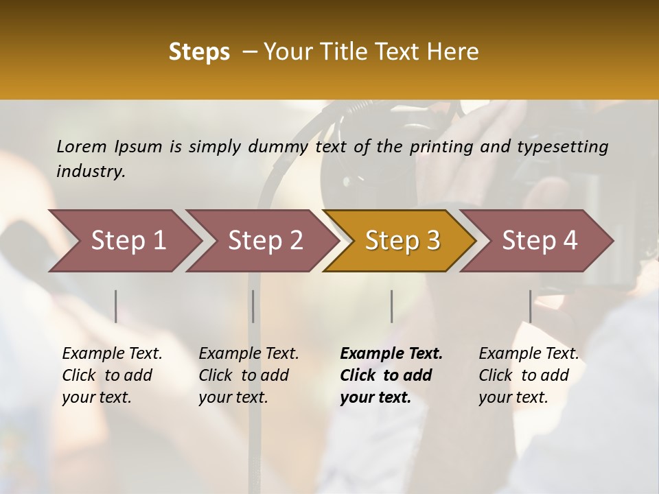 A Person Holding A Camera Up To Take A Picture PowerPoint Template