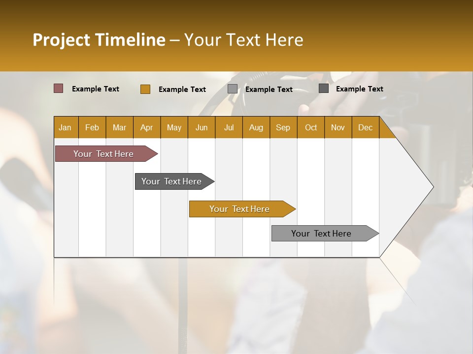 A Person Holding A Camera Up To Take A Picture PowerPoint Template