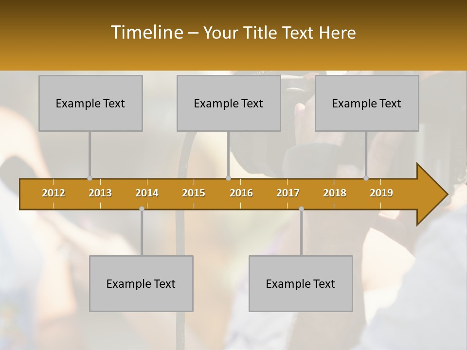 A Person Holding A Camera Up To Take A Picture PowerPoint Template