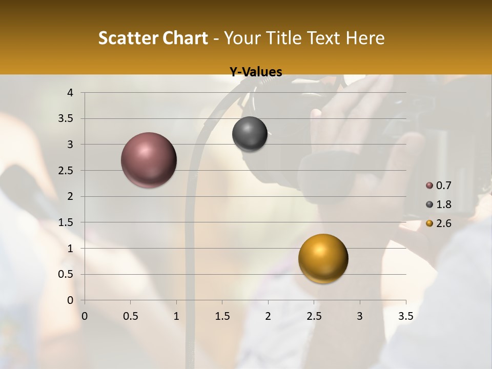 A Person Holding A Camera Up To Take A Picture PowerPoint Template