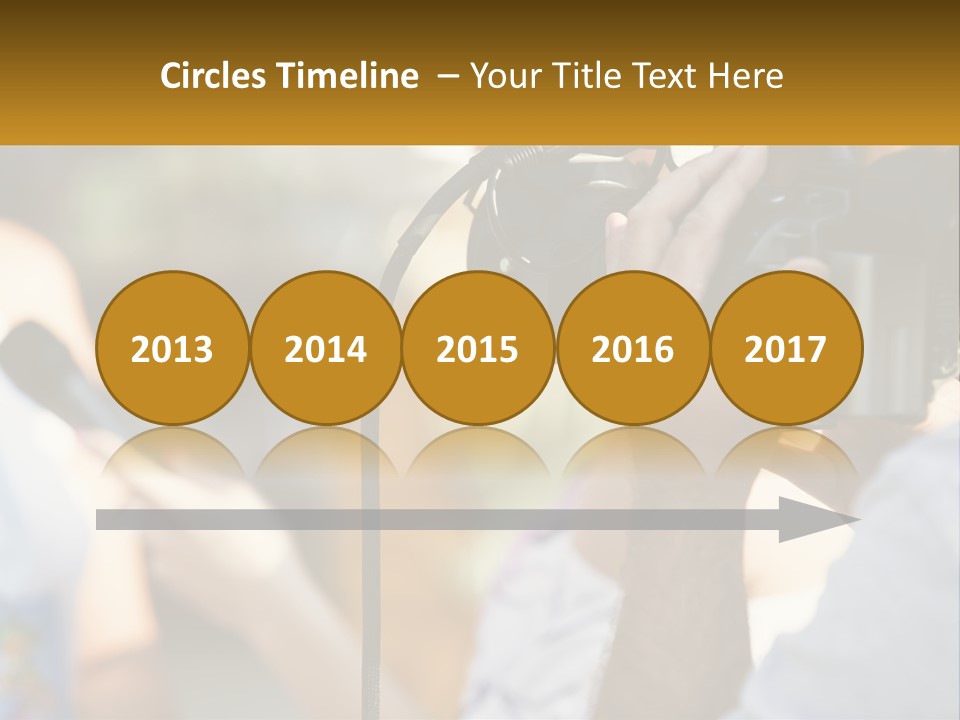 A Person Holding A Camera Up To Take A Picture PowerPoint Template